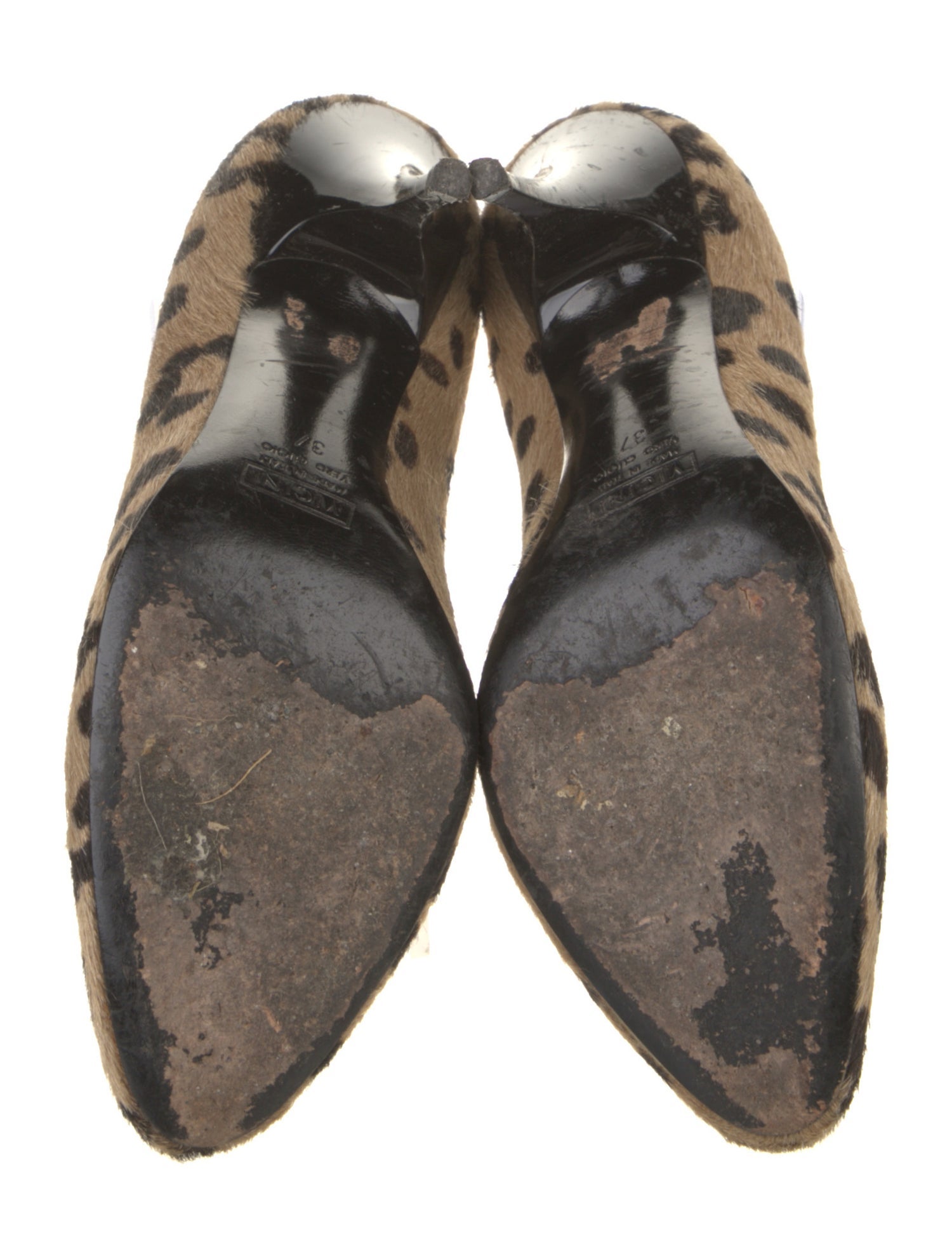 Giuseppe Zanotti Ponyhair Animal Print Pumps